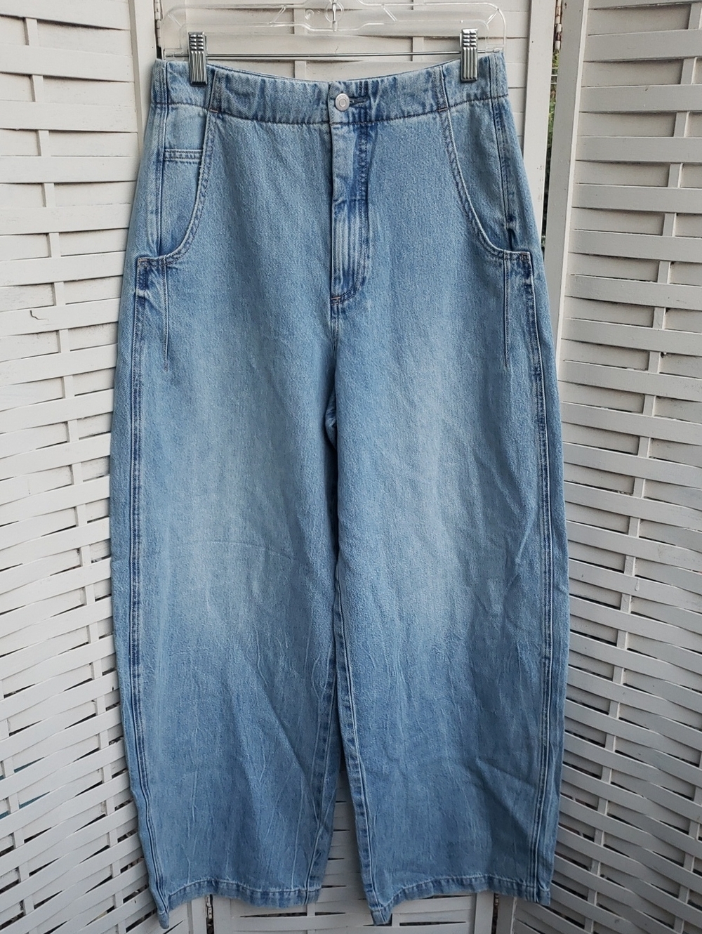 Pistola Lotie Light Blue High Rise Barrel Jeans Size 27